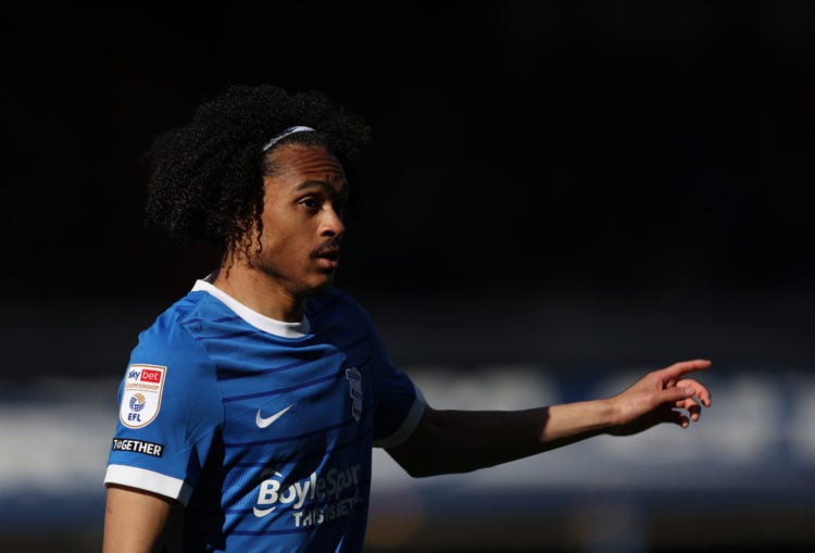 Tahith Chong of Birmingham City during the Sky Bet Championship between Birmingham City and Stoke City at St Andrews (stadium) on April 10, 2023 in...