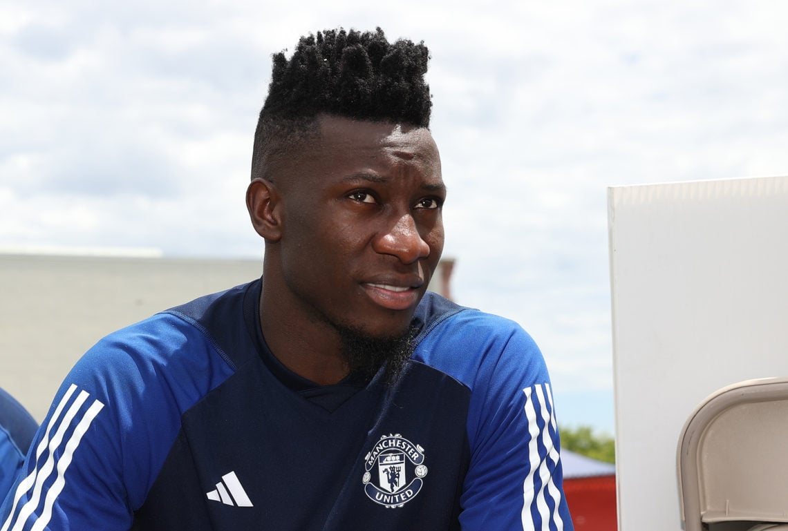 Photos: Andre Onana pictured in Manchester United training for the first time