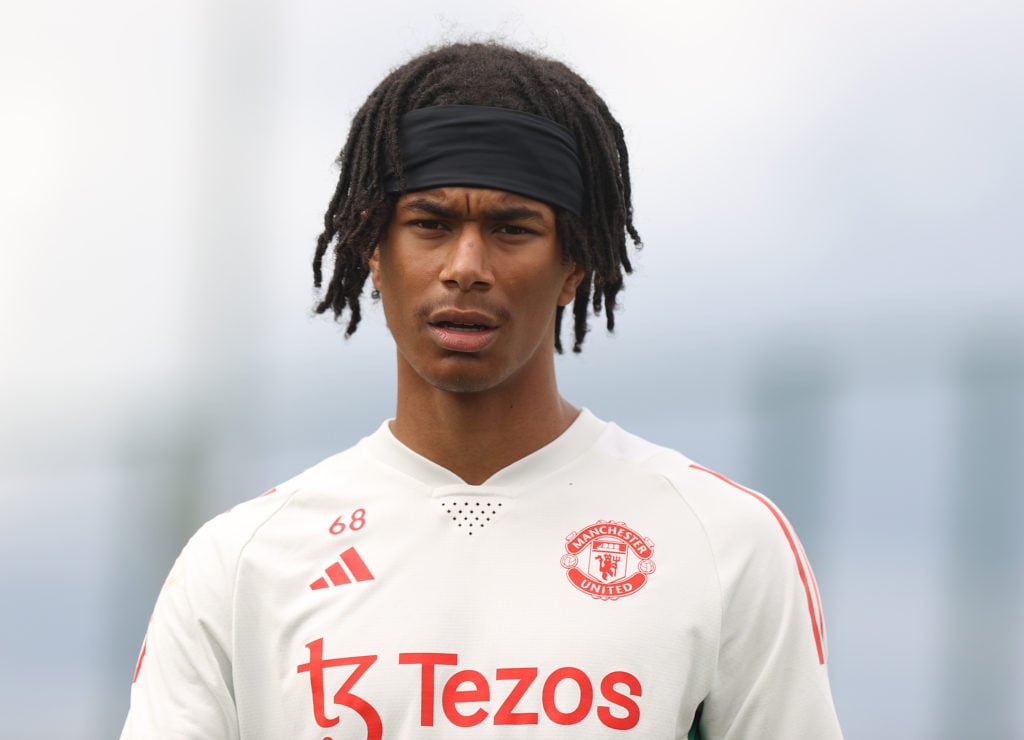 Maxi Oyedele sends goodbye message to Man Utd, Kobbie Mainoo responds