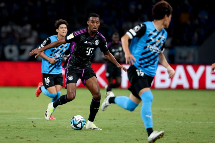 Ryan Gravenberch of Bayern Munich in action during the pre-season friendly match between Kawasaki Frontale and Bayern Muenchen at the Japan Nationa...