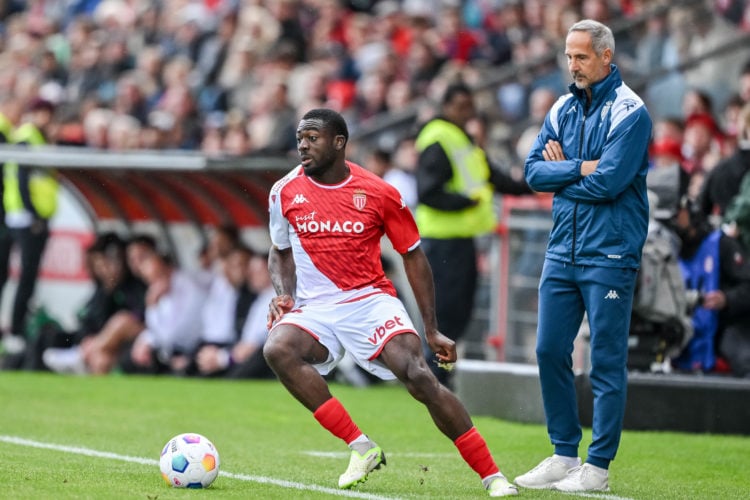 Youssouf Fofana of AS Monaco controls the Ball during the pre-season friendly match between FC Bayern München and AS Monaco at Sportpark Unterhachi...