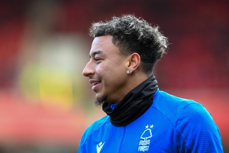 Jesse Lingard of Nottingham Forest during the Premier League match between Nottingham Forest and Leeds United at the City Ground, Nottingham on Sun...