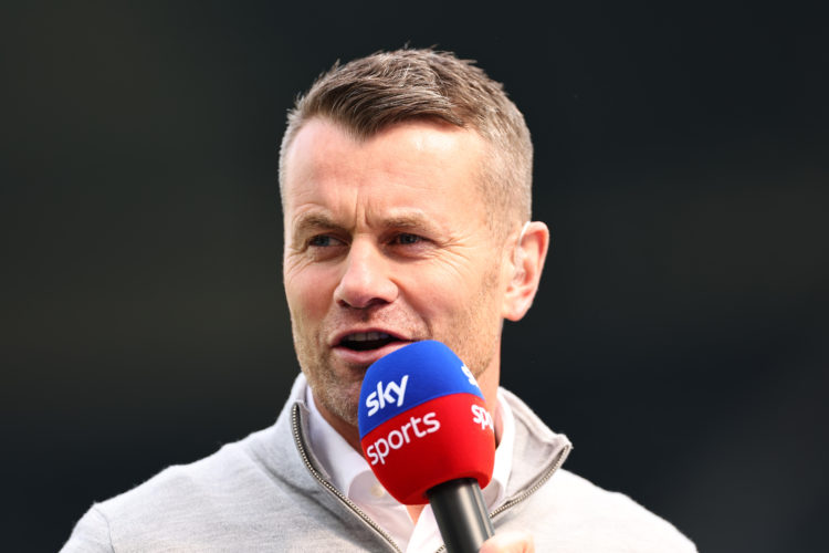 Shay Given working as a tv pundit for Sky Sports during the Premier League match between Newcastle United and Arsenal FC at St. James Park on May 7...