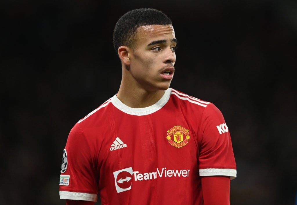 Mason Greenwood of Manchester United during the UEFA Champions League group F match between Manchester United and BSC Young Boys at Old Trafford on...