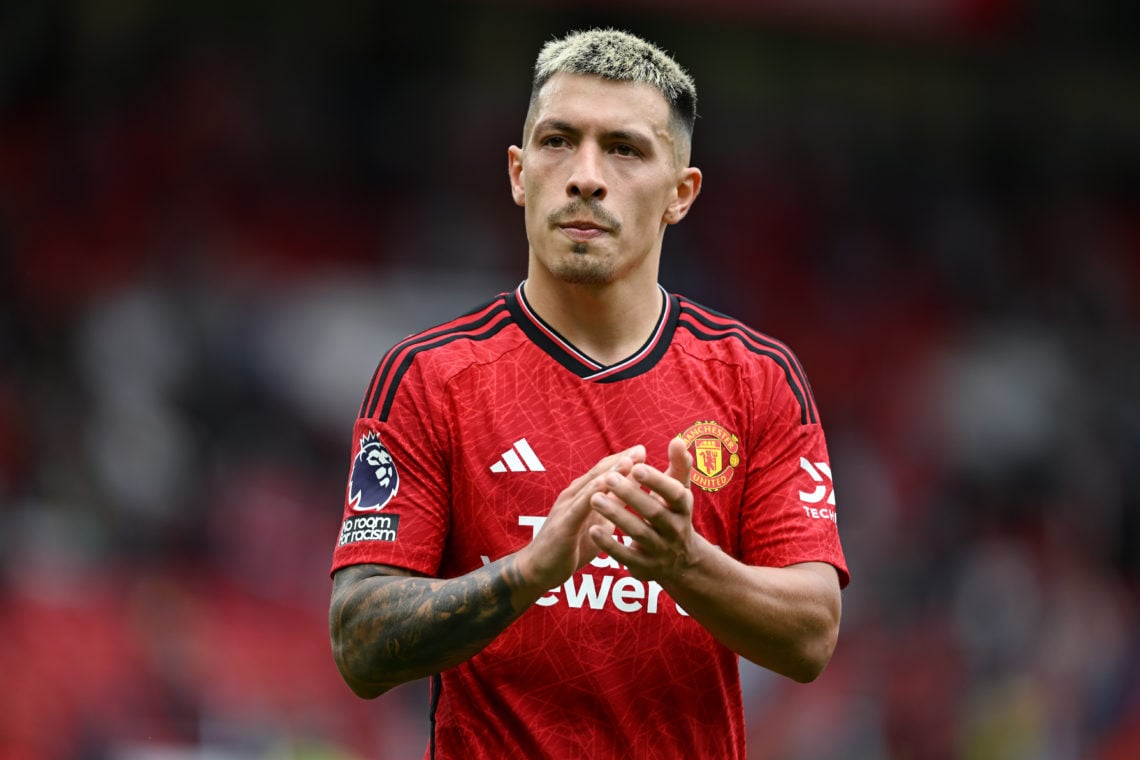 Lisandro Martinez and Victor Lindelof pictured on international duty as Manchester United injury fears ease