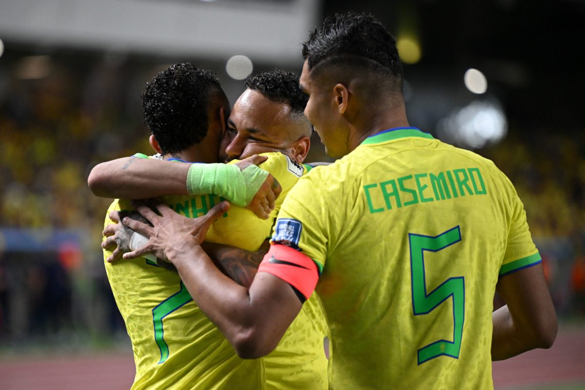 Casemiro pays tribute to Neymar following his historic new record for Brazil