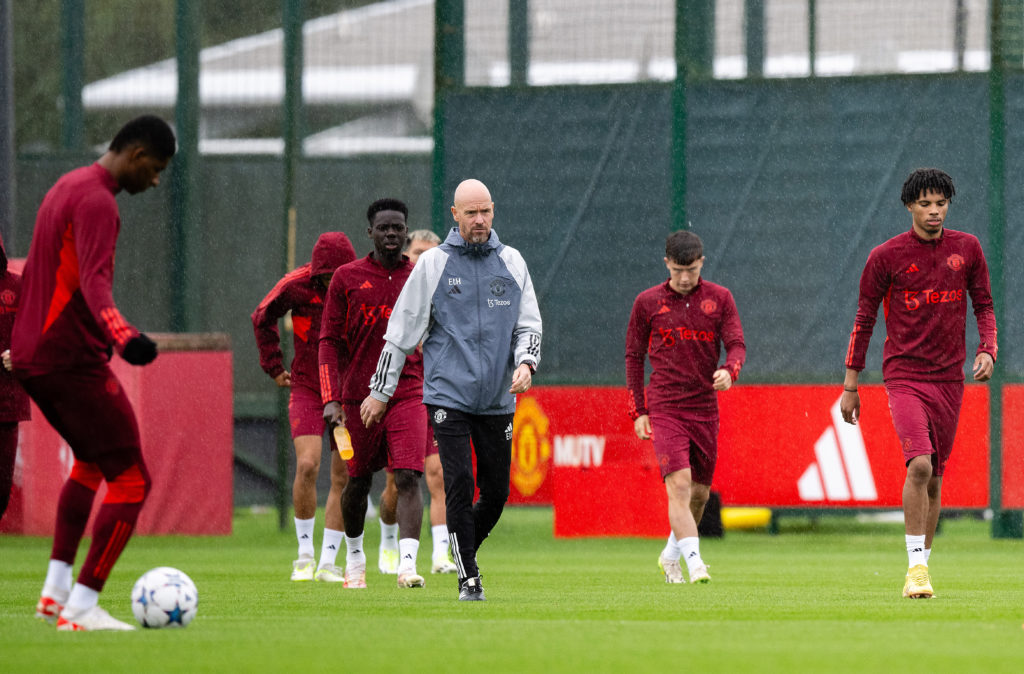 Manchester United Training Session And Press Conference - UEFA Champions League 2023/24