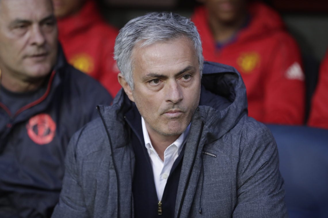 José Mourinho, head coach of Manchester United during the UEFA Europa League Final between Ajax and Manchester United  at Friends Arena on May 24, ...