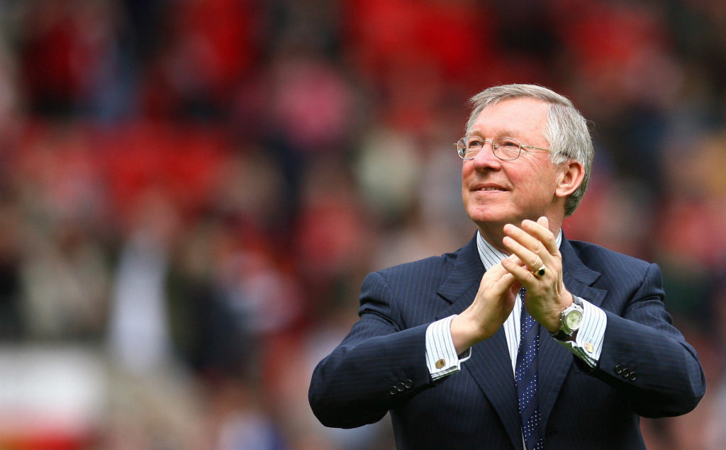 Manchester United manager Sir Alex Fergu