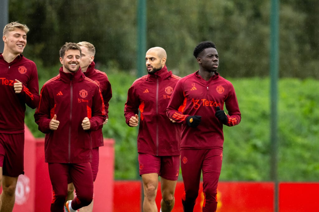 Manchester United Training Session And Press Conference - UEFA Champions League 2023/24