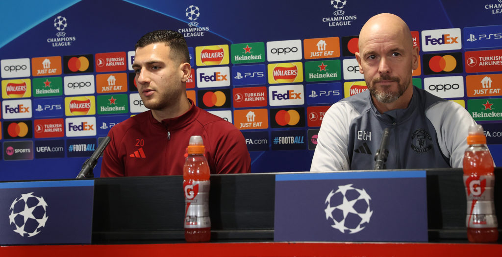 Manchester United Training Session And Press Conference - UEFA Champions League 2023/24