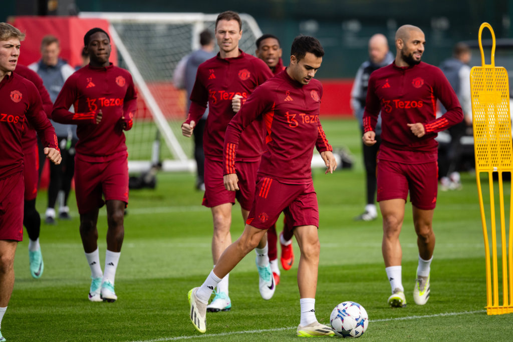 Manchester United Training Session And Press Conference - UEFA Champions League 2023/24
