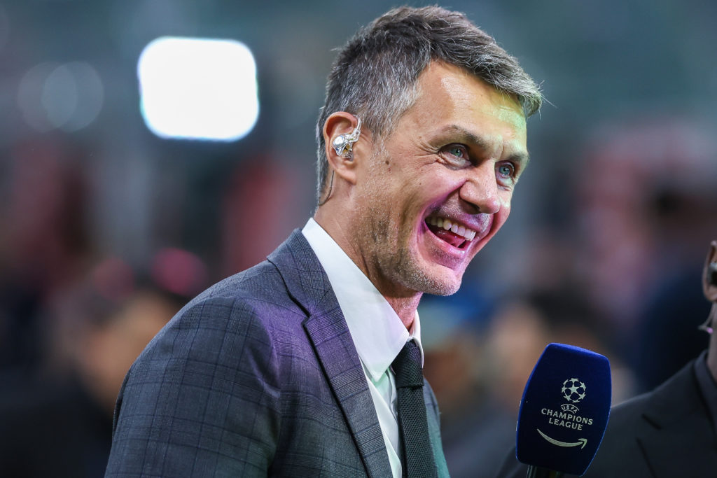 Paolo Maldini Technical Area Director of AC Milan smiling