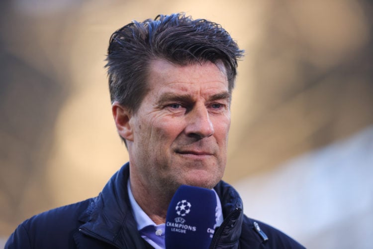 Michael Laudrup looks on prior to the UEFA Champions League Semi Final Leg One match between Manchester City and Real Madrid at City of Manchester ...