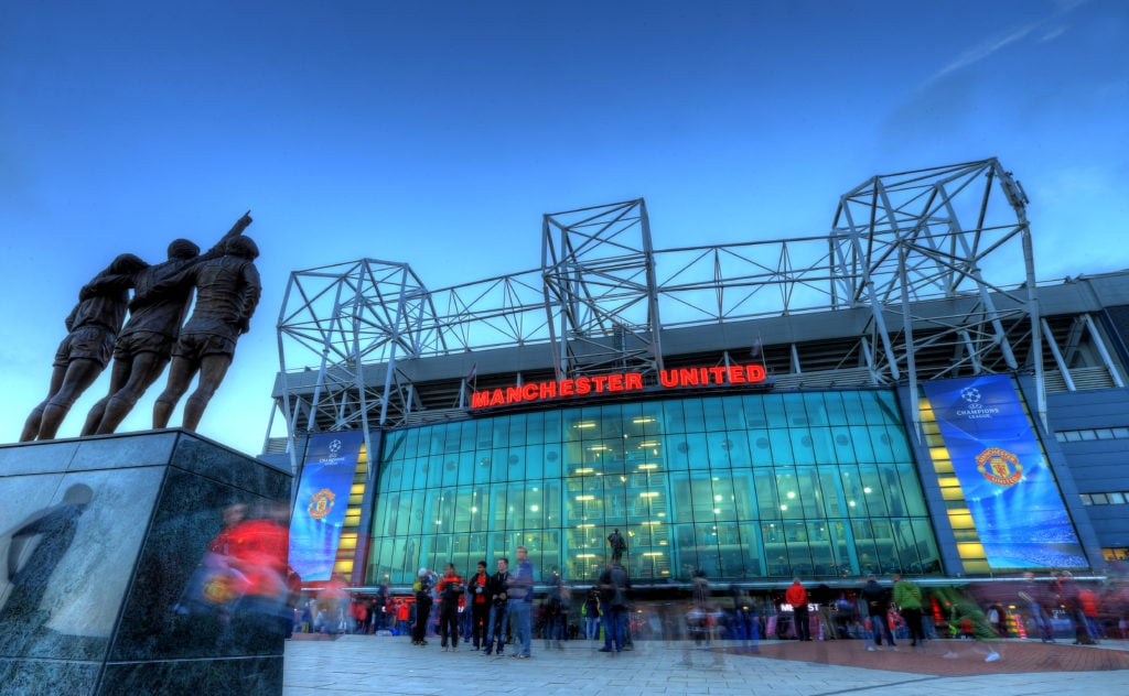 (EDITORS NOTE: THIS IS A HDR PHOTOGRAPH, HIGH DYNAMIC RANGE) A general view of the East Stand at Old Trafford, the home of Manchester United before...