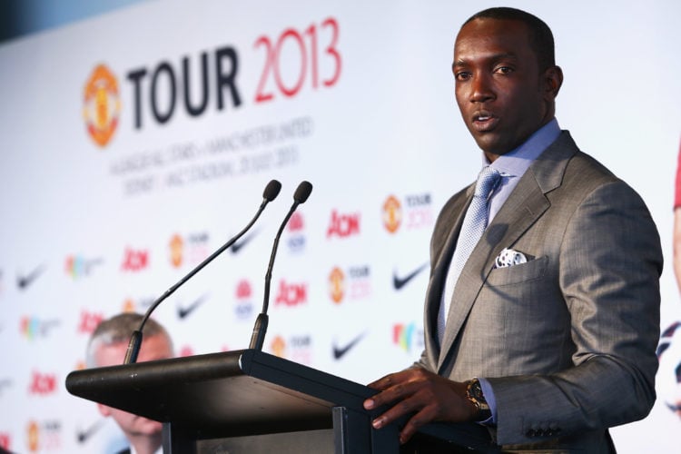 Dwight Yorke speaks to the media during a press conference at Museum of Contemporary Art on December 10, 2012 in Sydney, Australia. Manchester Unit...