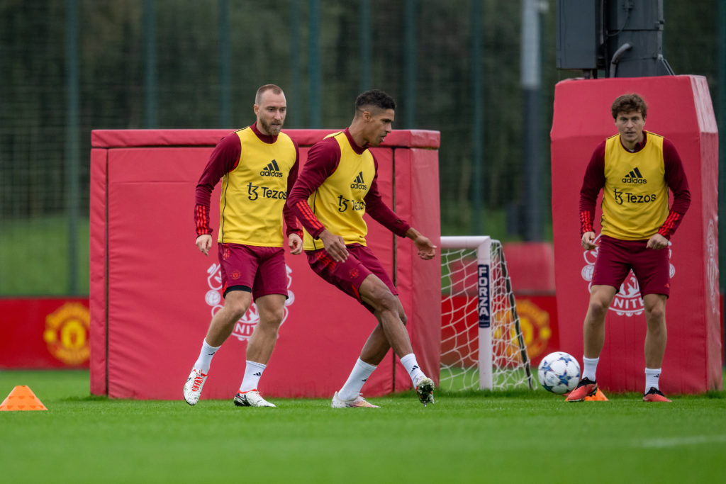 Manchester United Training Session And Press Conference - UEFA Champions League 2023/24
