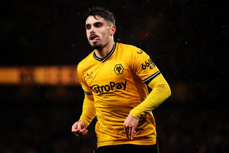 Pedro Neto of Wolverhampton Wanderers in action during the Premier League match between Wolverhampton Wanderers and Newcastle United at Molineux on...