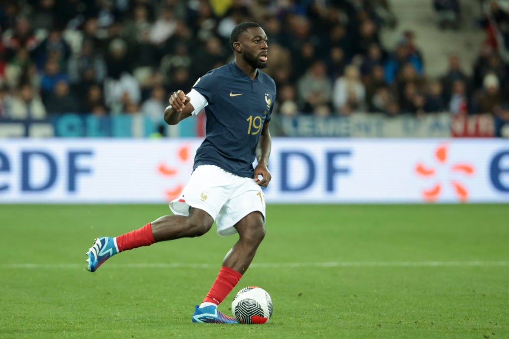 Youssouf Fofana of France in action during the UEFA EURO 2024 European qualifier match between France and Gibraltar at Allianz Riviera stadium on N...