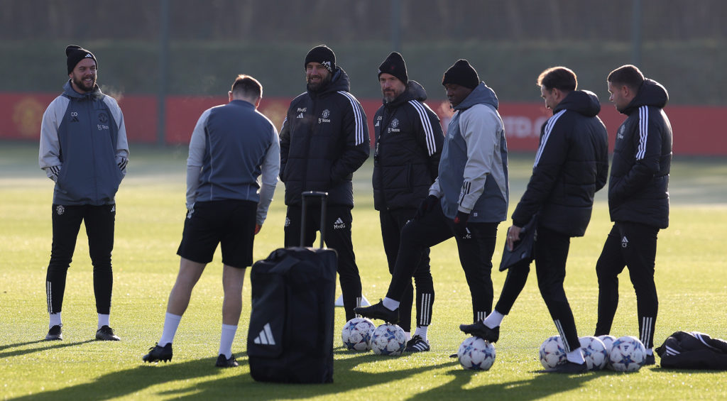 Manchester United Training Session And Press Conference - UEFA Champions League 2023/24