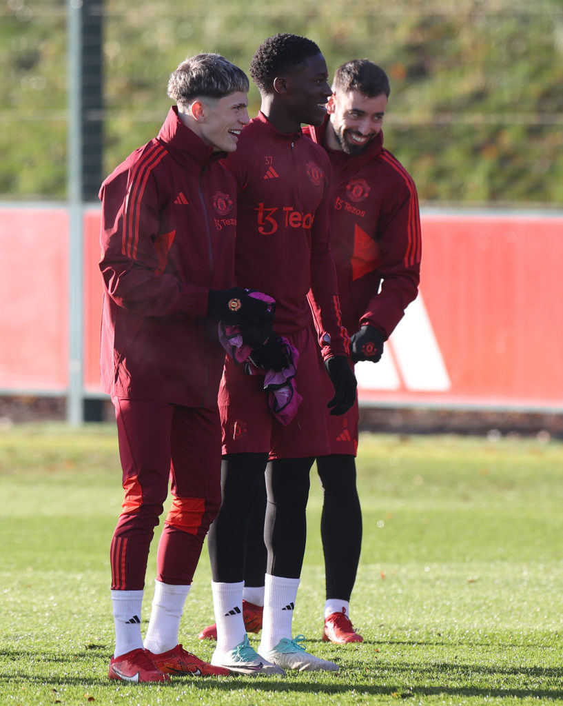 Manchester United Training Session And Press Conference - UEFA Champions League 2023/24