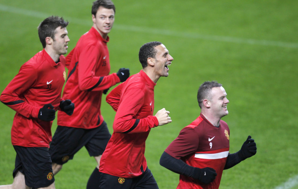 Rio Ferdinand of Manchester United (C) r
