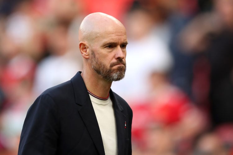 Manchester United manager Erik ten Hag looks on after the final whistle during the Pre-Season Friendly match between Manchester United and Rayo Val...