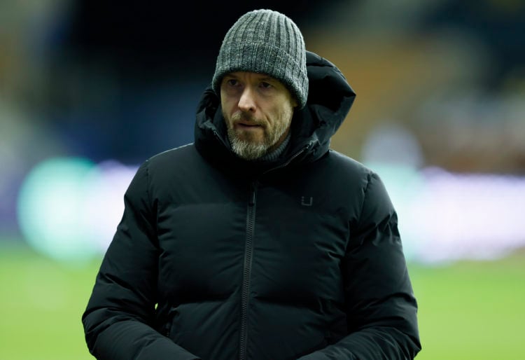 Erik ten Hag, Manager of Manchester United on the pitch before the Emirates FA Cup Third Round match between Wigan Athletic and Manchester United a...