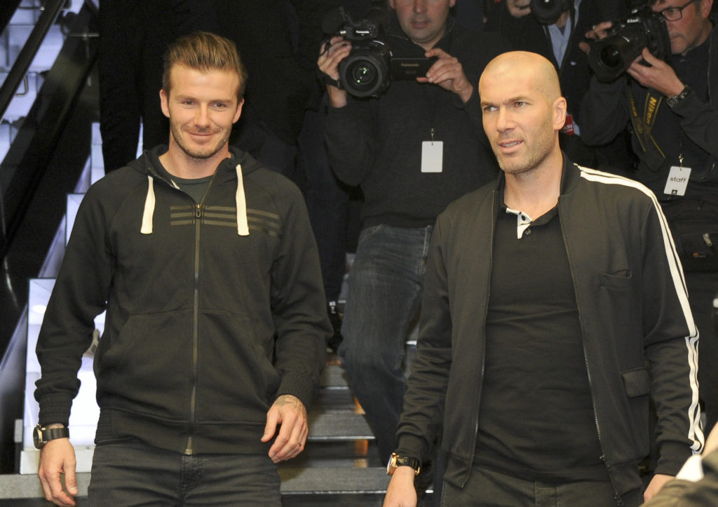 David Beckham signs autographs at Adidas store - Paris