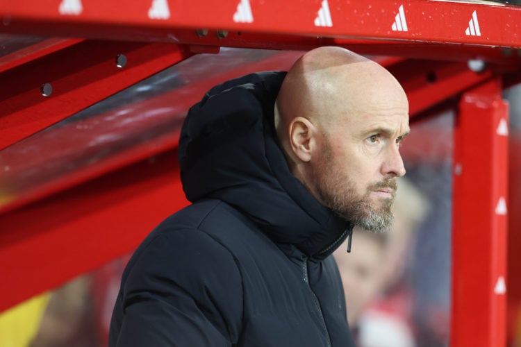 Erik ten Hag Manager of Manchester United during the Emirates FA Cup Fifth Round match between Nottingham Forest and Manchester United at City Grou...