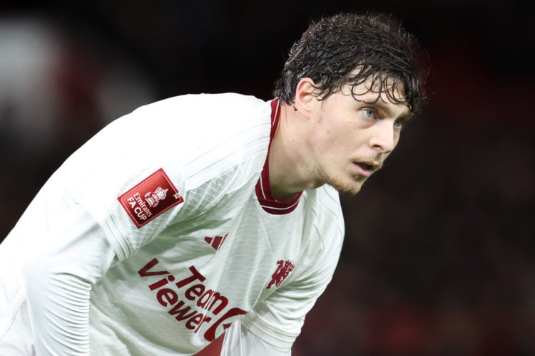 Victor Lindelof of Manchester United during the Emirates FA Cup Fifth Round match between Nottingham Forest and Manchester United at City Ground on...