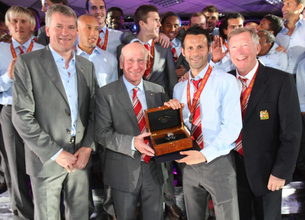 Manchester United Celebrate Winning The UEFA Champions League