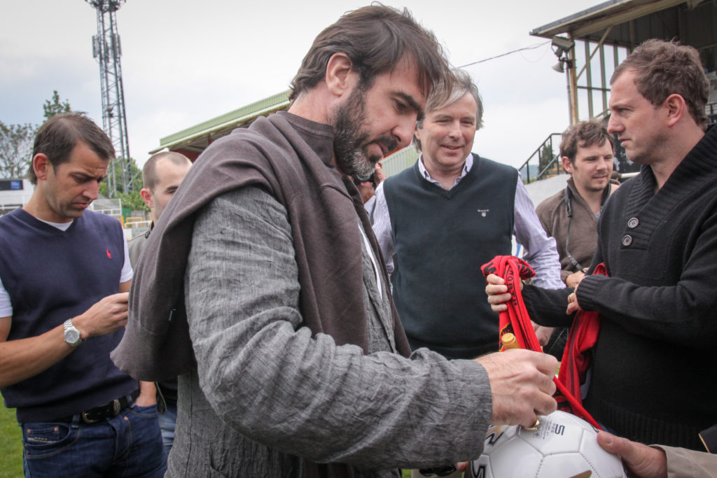 Eric Cantona Visits Bath City Football Club