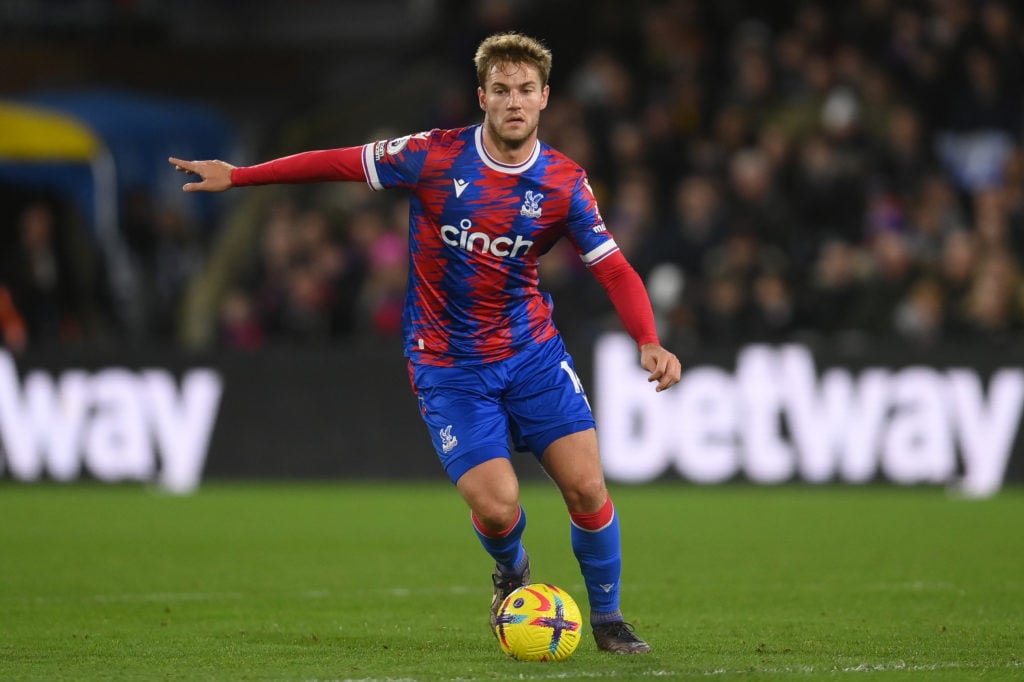 Joachim Andersen of Crystal Palace in action during the Premier League match between Crystal Palace and Tottenham Hotspur at Selhurst Park on Janua...