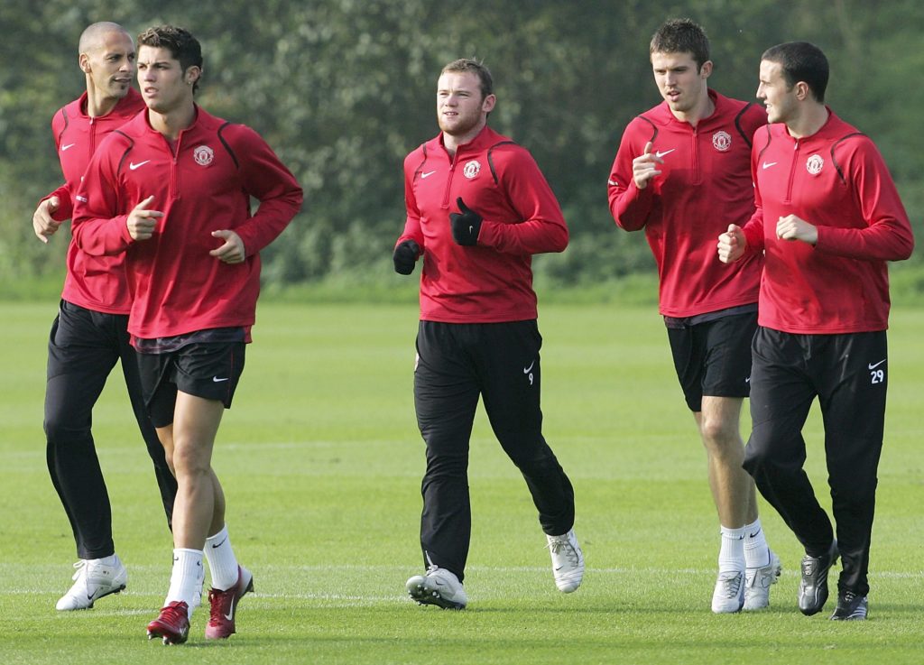 Manchester United Training Session and Press Conference