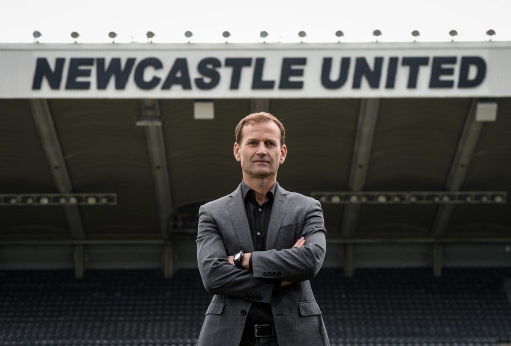 Newcastle United's Sporting Director Dan Ashworth poses for photographs at St. James Park on June 07, 2022 in Newcastle upon Tyne, England.