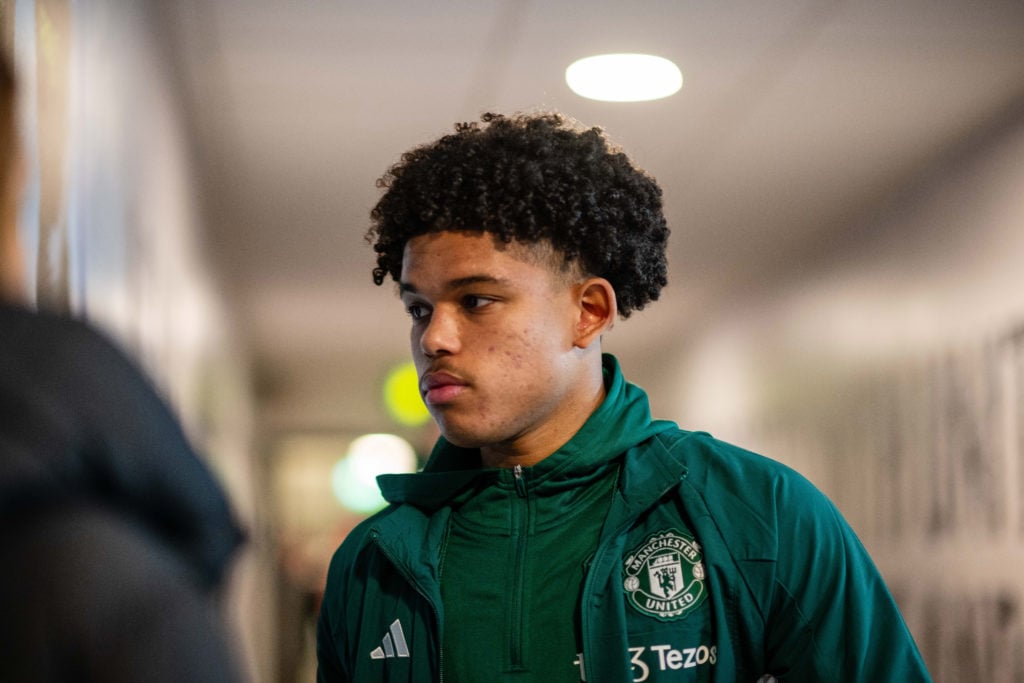 Shola Shoretire of Manchester United arrives ahead of the Emirates FA Cup Third Round match between Wigan Athletic and Manchester United  at DW Sta...