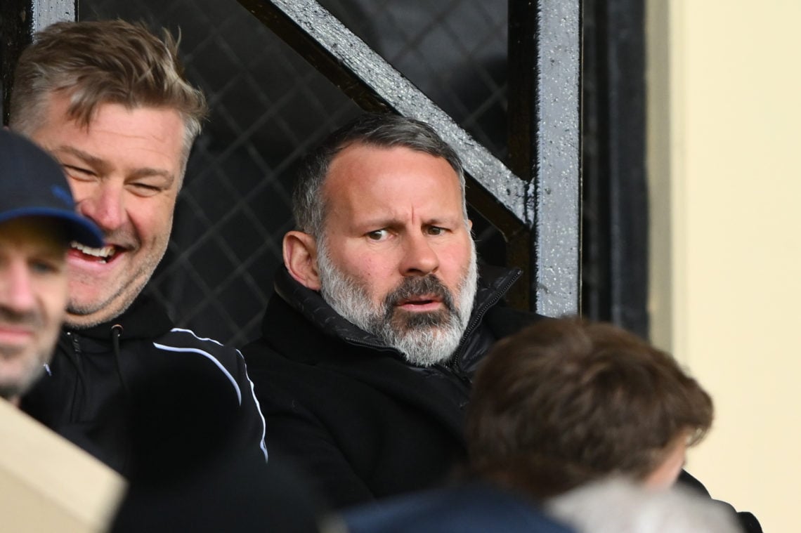Ryan Giggs is at the Sky Bet League 2 match between Notts County and Salford City at Meadow Lane in Nottingham, on March 23, 2024.
