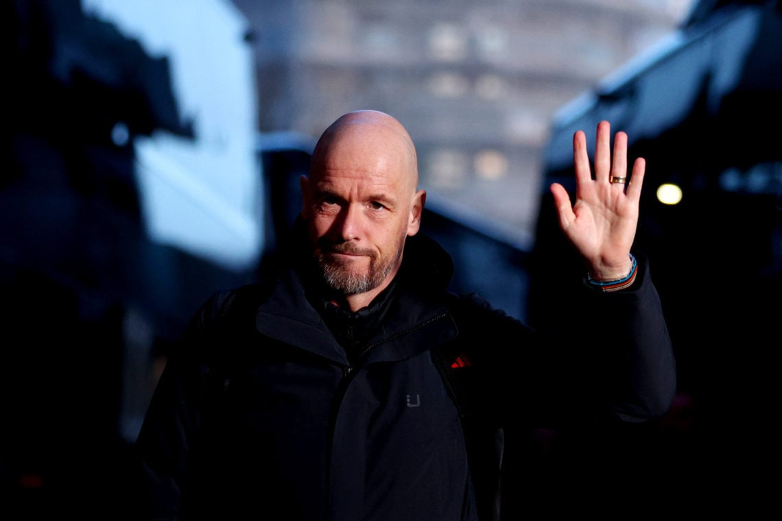 Erik ten Hag, Manager of Manchester United, arrives at the stadium prior to the Premier League match between Brentford FC and Manchester United at ...