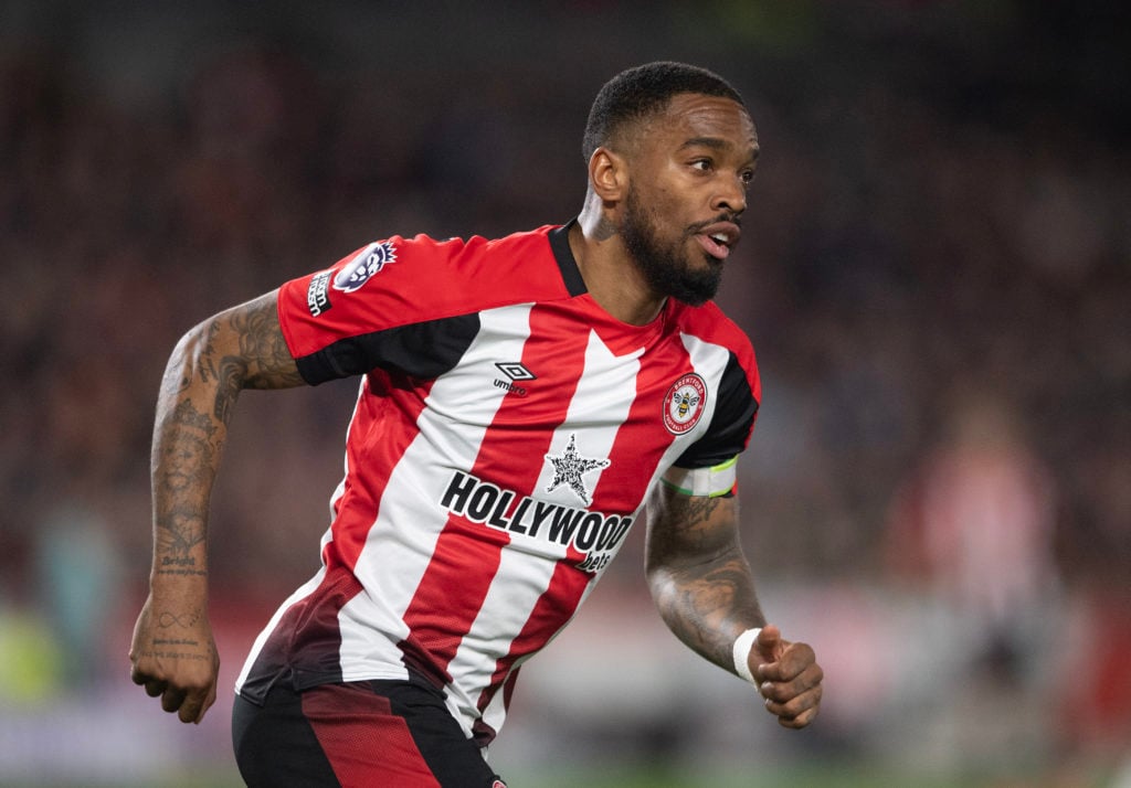 Ivan Toney of Brentford during the Premier League match between Brentford FC and Manchester United at Gtech Community Stadium on March 30, 2024 in ...