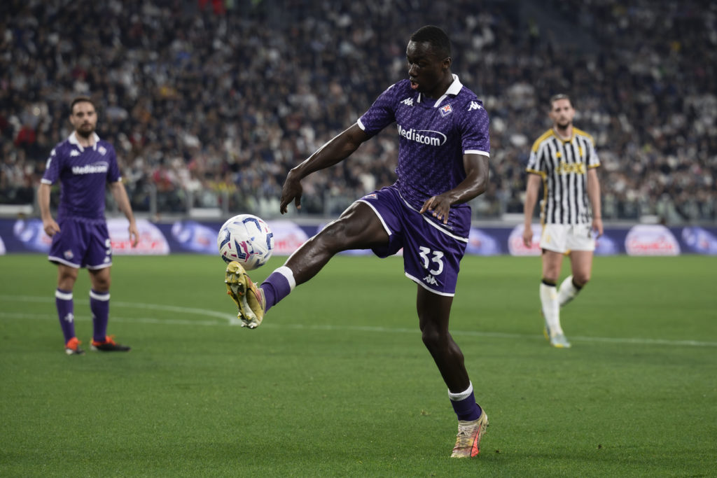 Michael Kayode of ACF Fiorentina in action during the Serie