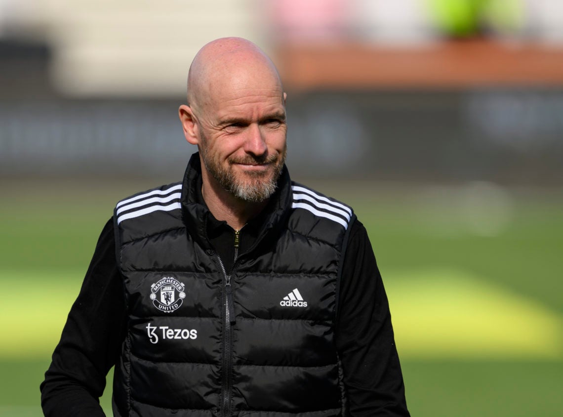 Manchester United manager Erik ten Hag during the Premier League match between AFC Bournemouth and Manchester United at Vitality Stadium on April 1...