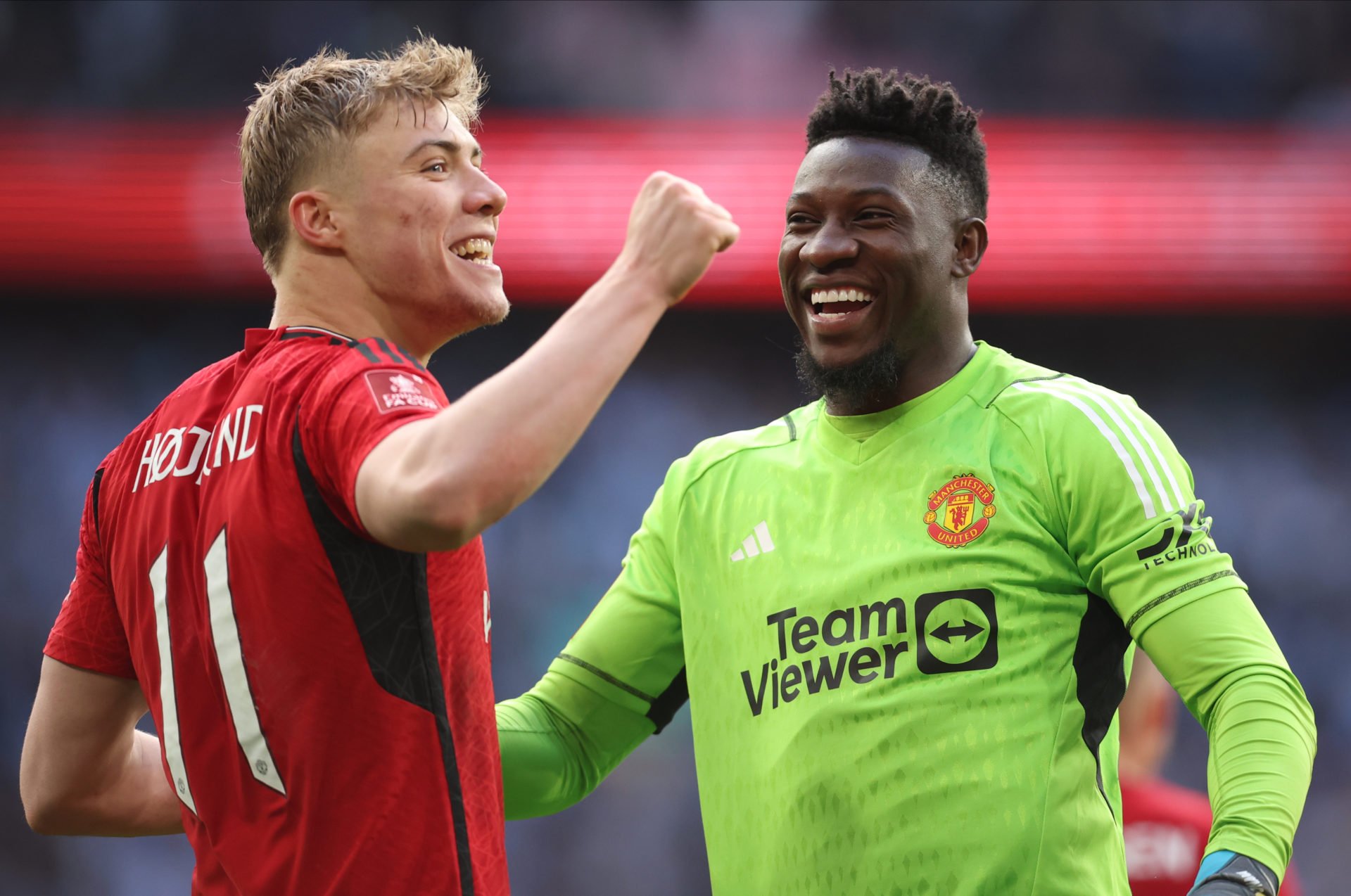 Andre Onana and Rasmus Hojlund send messages to Man Utd fans after FA Cup  semi-final win, both saying the same thing