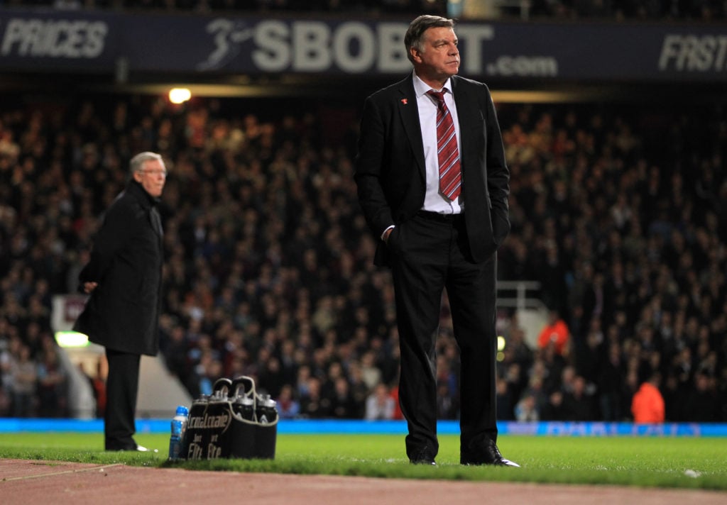 Sam Allardyce Manager / head coach of West Ham United and Sir Alex Ferguson the head coach / manager of Manchester United