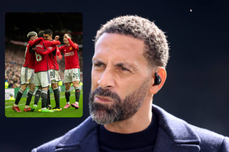 NEWCASTLE UPON TYNE, ENGLAND - APRIL 13: Pundit and former footballer, Rio Ferdinand looks on prior to the Premier League match between Newcastle U...