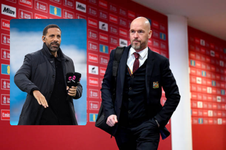 LONDON, ENGLAND - APRIL 21: Erik ten Hag, Manager of Manchester United, arrives at the stadium prior to the Emirates FA Cup Semi Final match betwee...