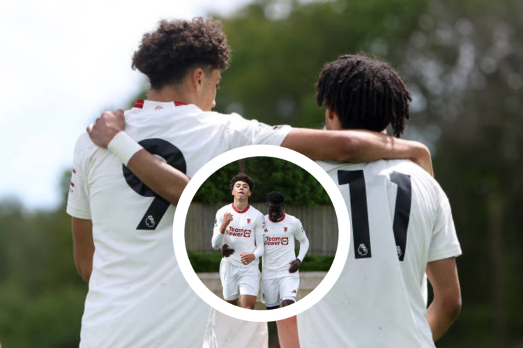 Ethan Williams and Ethan Wheatley celebrate, with Ethan Wheatley pictured inset