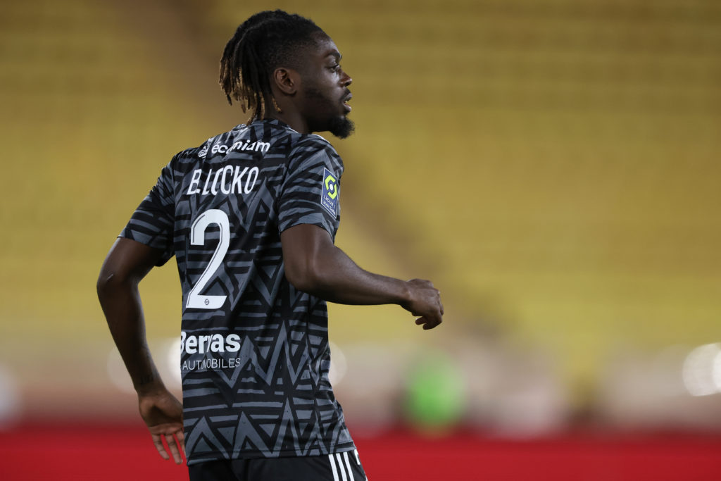 Stade Brestois 29's Bradley Locko watches the Uber Eats Ligue 1 match between AS Monaco and Stade Brestois 29 at the Stade Louis II in November...