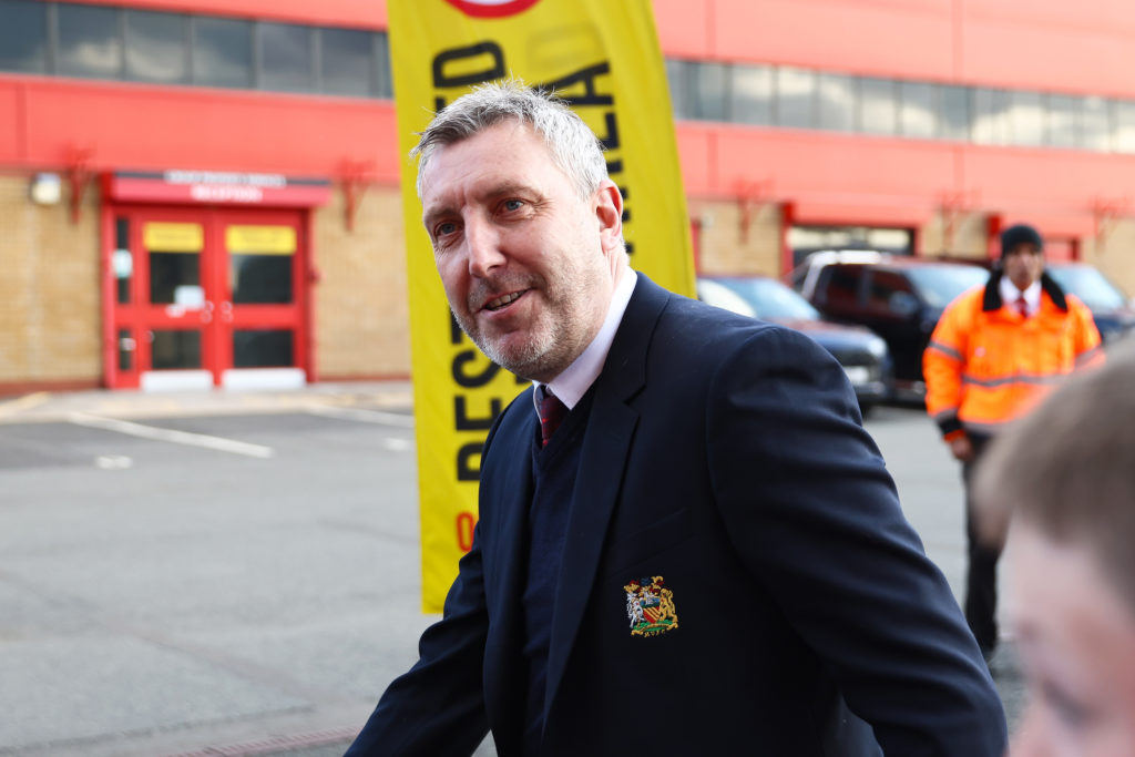 Jason Wilcox, Manchester United's technical director, arrives at the stadium ahead of the Premier League match between Manchester United and Sheff...