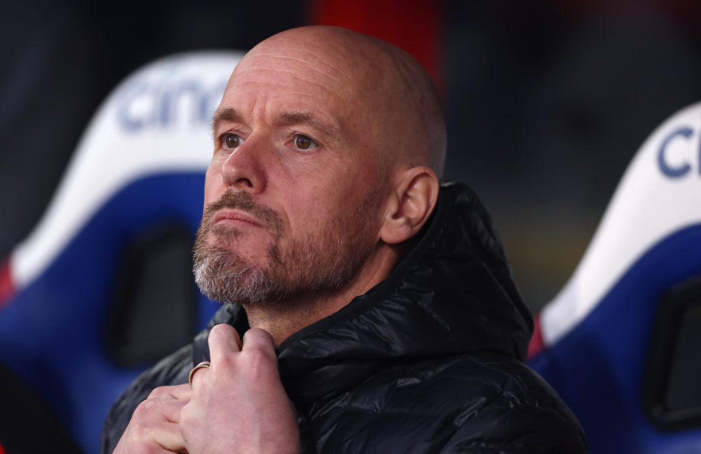 Manchester United Manager Erik ten Hag  during the Premier League match between Crystal Palace and Manchester United at Selhurst Park on May 06, 20...